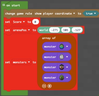 Variables and arrays MakeCode