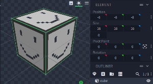 Blockbench 3D model UI